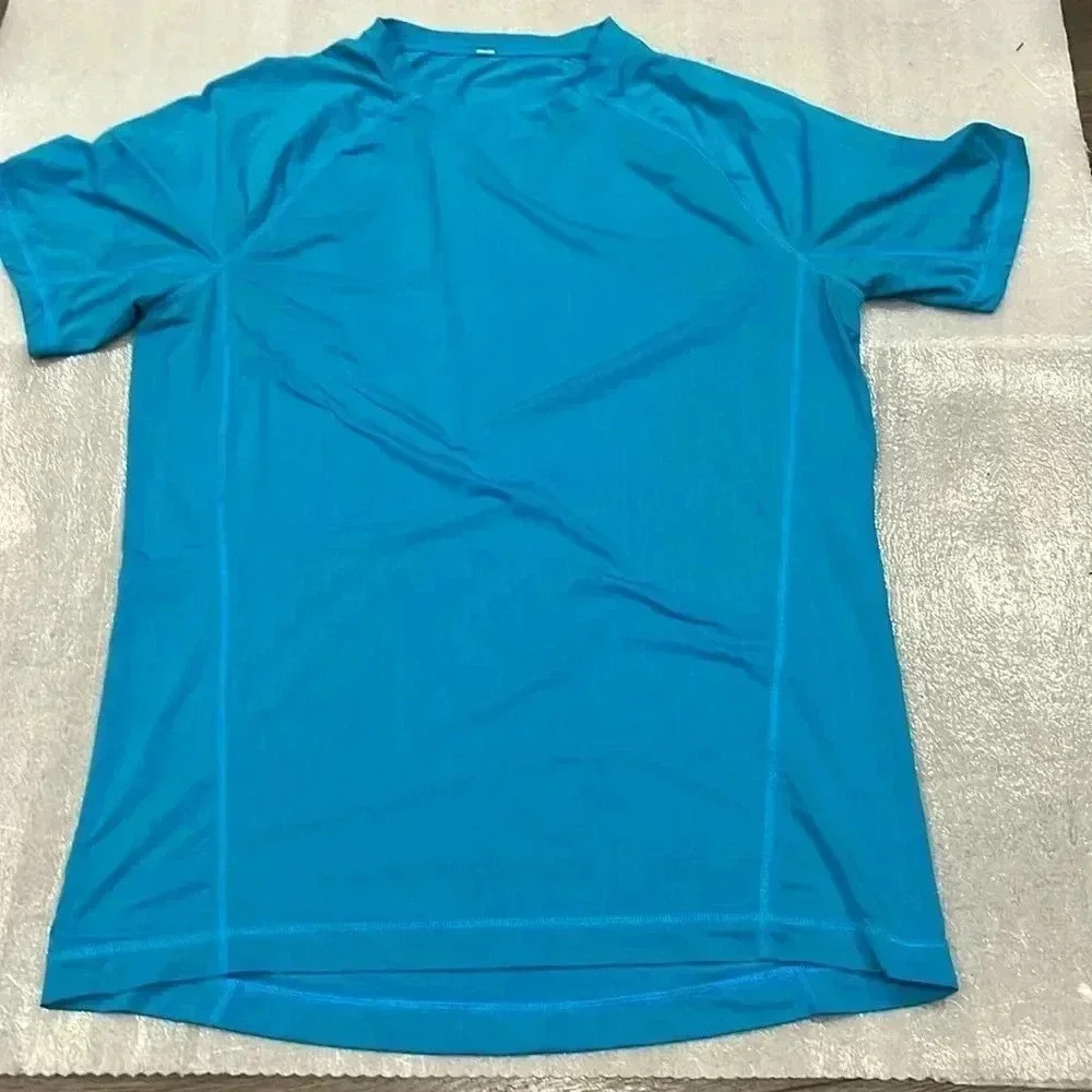 [L]Lululemon Men Blue  Training SS Shirt